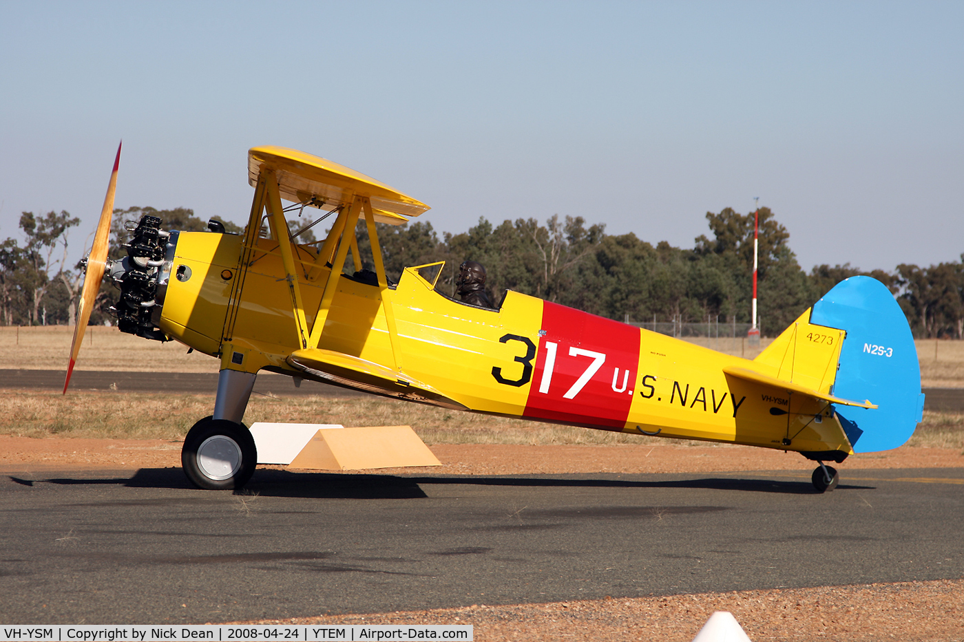 VH-YSM, 1941 Boeing PT-17 Kaydet (A75N1) C/N 75-8220, /