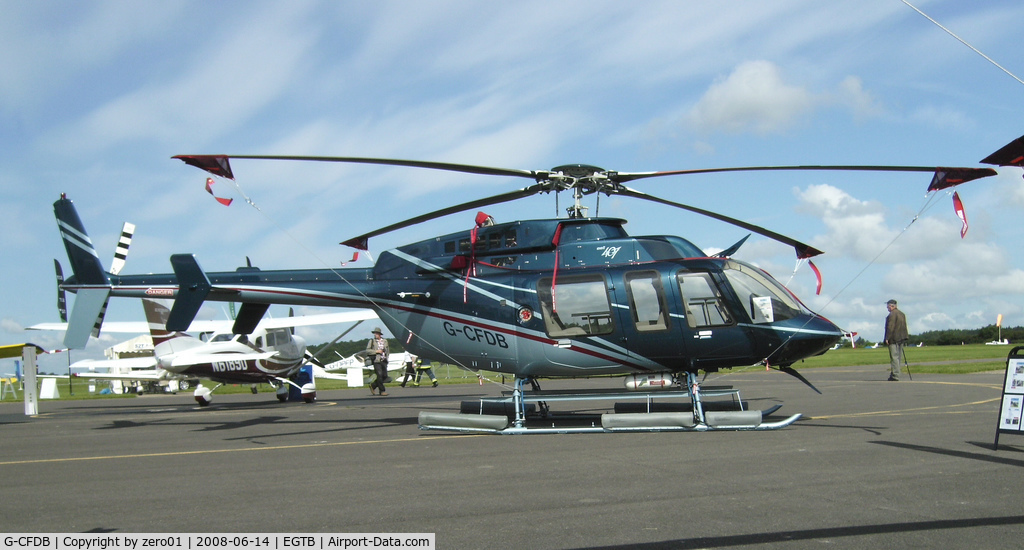 G-CFDB, 2008 Bell 407 C/N 53806, Bell 407 built 2008 at the Aero Expo, Booker, west of London