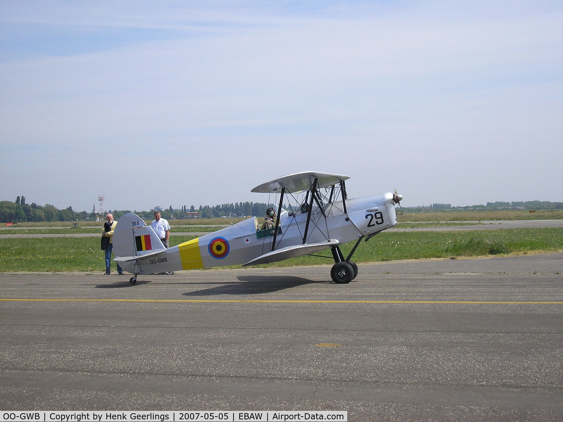 OO-GWB, 1951 Stampe-Vertongen SV-4B C/N 1171, Stampe Fly In - Deurne , Belgium , 2007