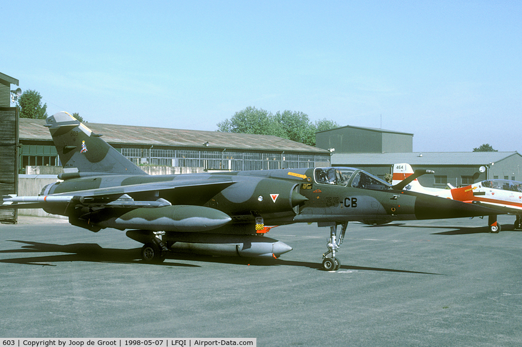 603, Dassault Mirage F.1CR C/N 603, seen on the static of the 1998 Cambrai air day