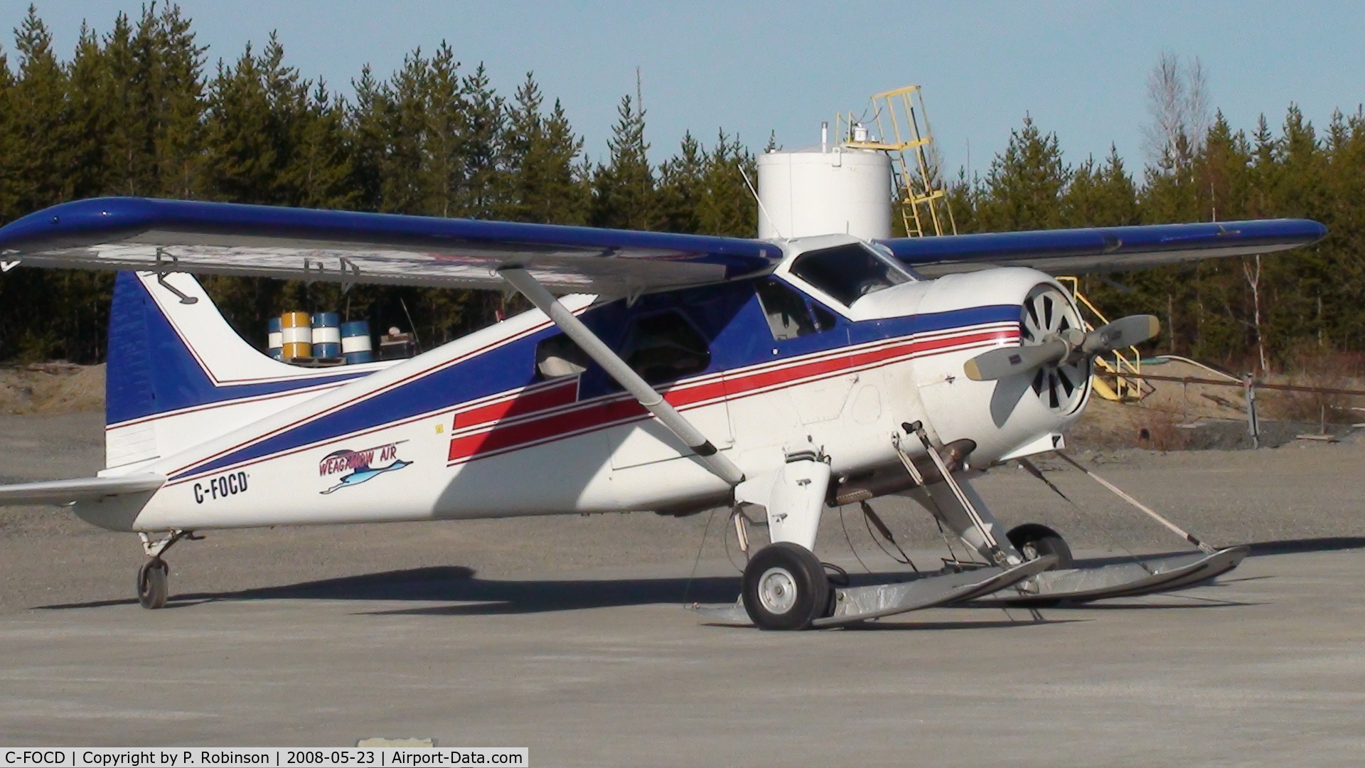C-FOCD, 1948 De Havilland Canada DHC-2 MK. I C/N 24, Waiting for it's load at MusselWhite Mine