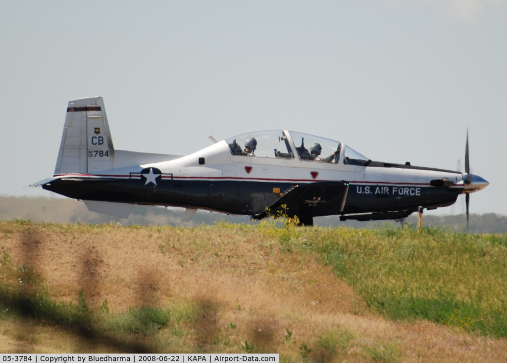 05-3784, Raytheon T-6A Texan II C/N PT-336, T-6II Texan Position and Hold for 17L.