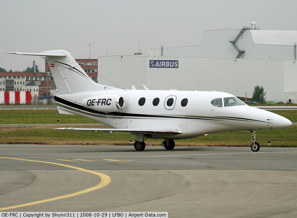 OE-FRC, 2003 Raytheon 390 Premier 1 C/N RB-57, Arriving from flight and going to the General Aviation area...