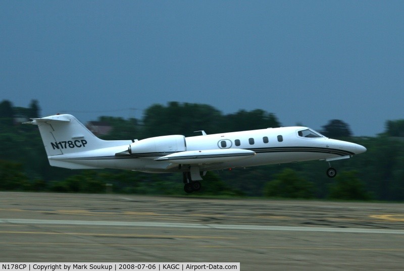 N178CP, 1975 Gates Learjet 35 C/N 005, N178CP Arriving @ KAGC