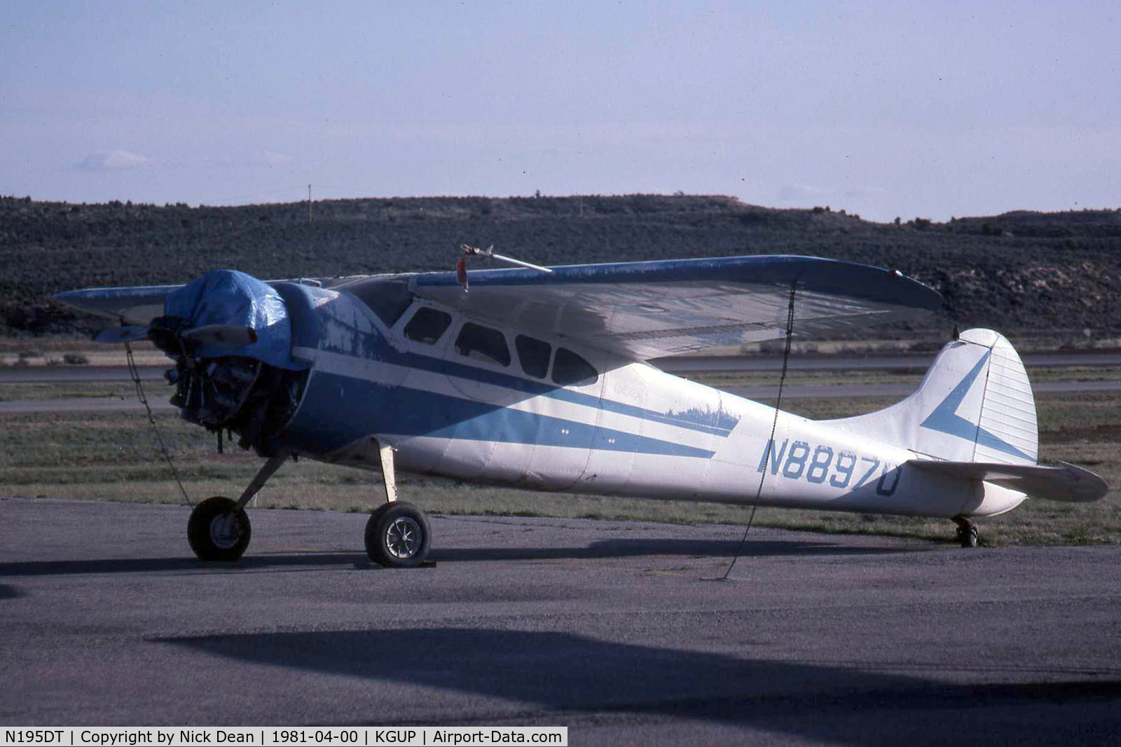 N195DT, 1948 Cessna 195 C/N 7287, Shot in sorry condition as N88970 but now alive and wel and registered as listed