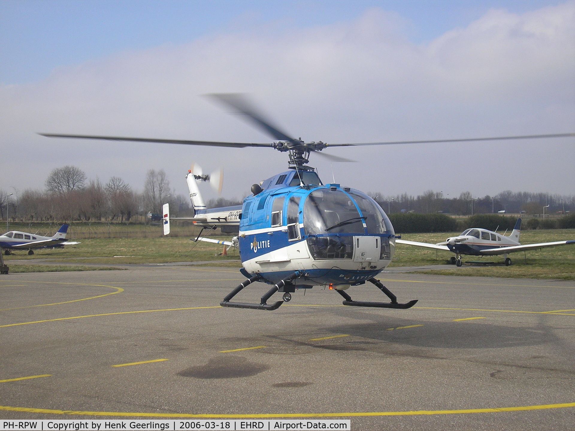 PH-RPW, MBB Bo-105C C/N S-250, Rotterdam Airport 2006 , Dutch Police