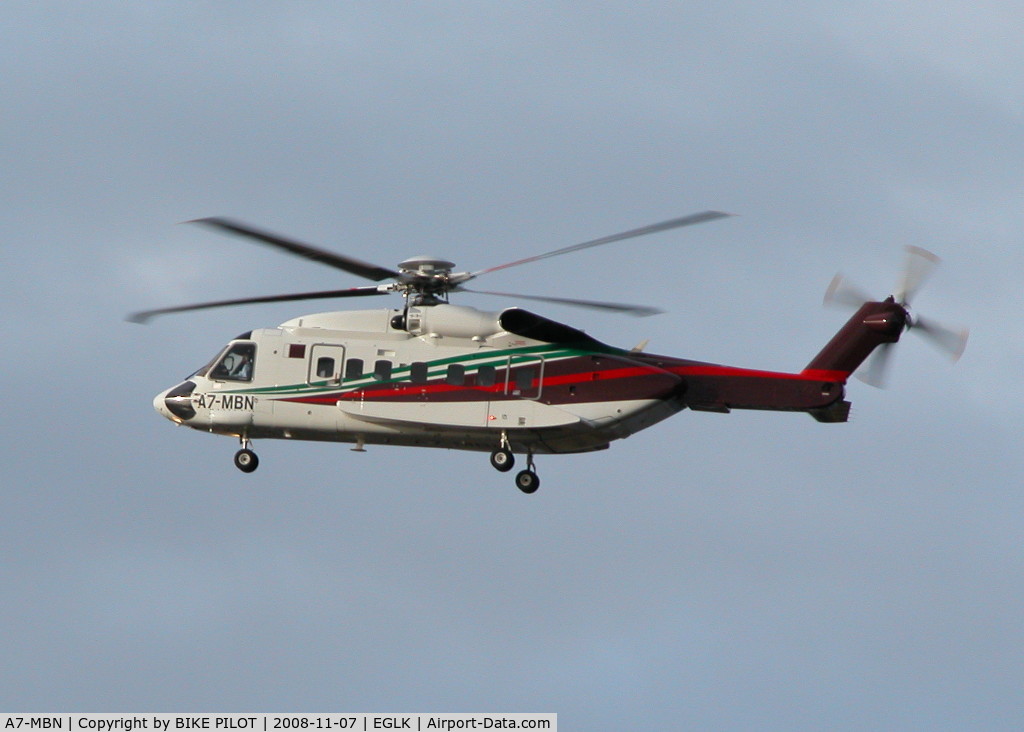 A7-MBN, 2006 Sikorsky S-92 Helibus C/N 920053, LARGEST HELICOPTER I'VE SEEN AT BLACKBUSHE