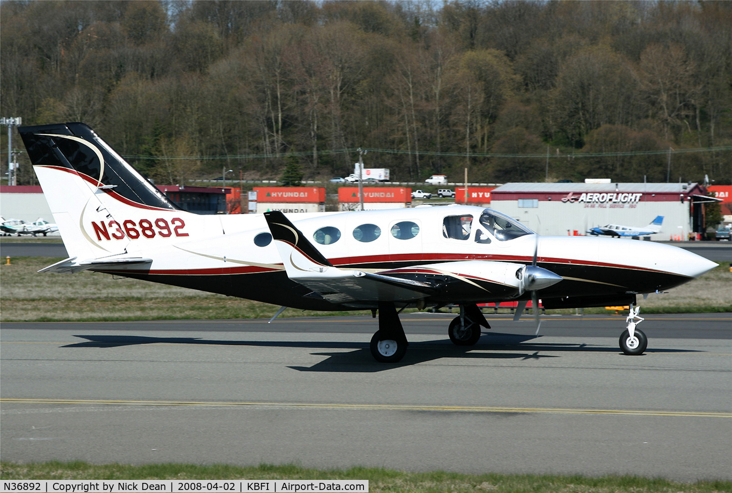 N36892, 1979 Cessna 414A Chancellor C/N 414A0244, KBFI
