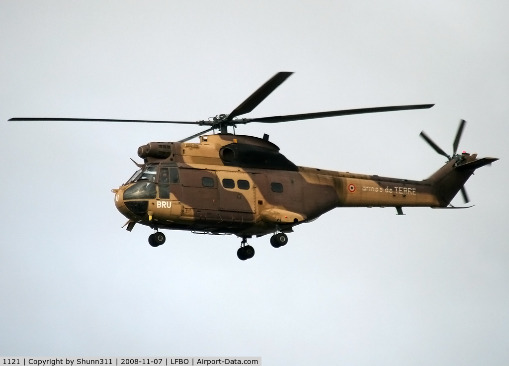 1121, Aérospatiale SA-330B Puma C/N 1121, Made a flight test over the airport for the CEV this day...