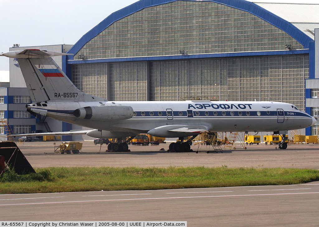 RA-65567, 1982 Tupolev Tu-134A-3 C/N 63967, Aeroflot