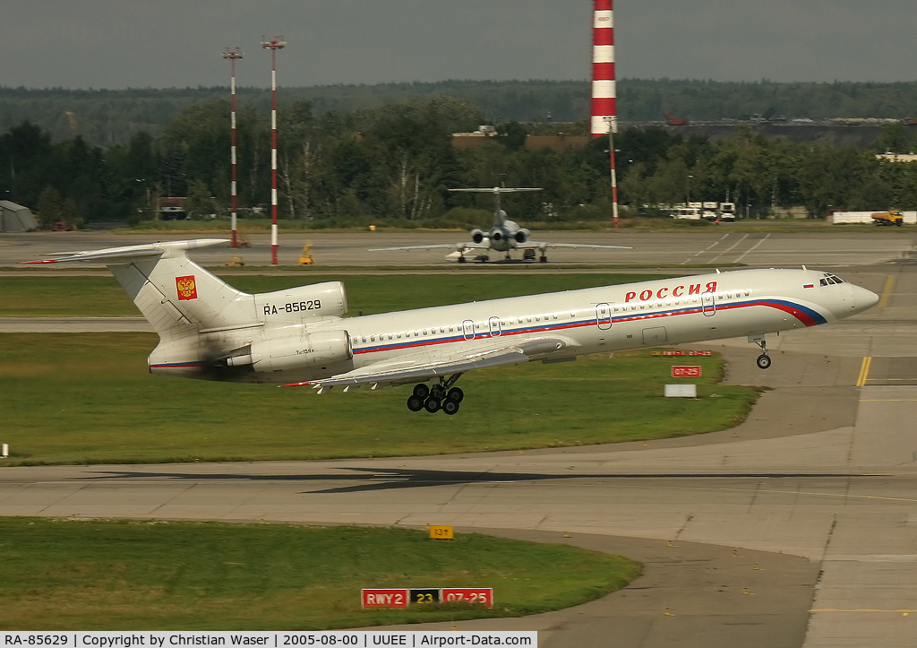 RA-85629, 1987 Tupolev Tu-154M C/N 87A758, Rossiya
