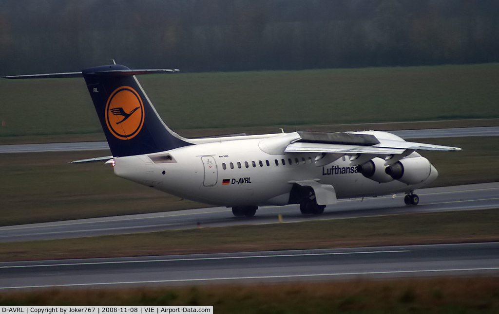 D-AVRL, 1996 British Aerospace Avro 146-RJ85 C/N E.2285, Lufthansa Regional (City Line) Avro Regional Jet RJ85