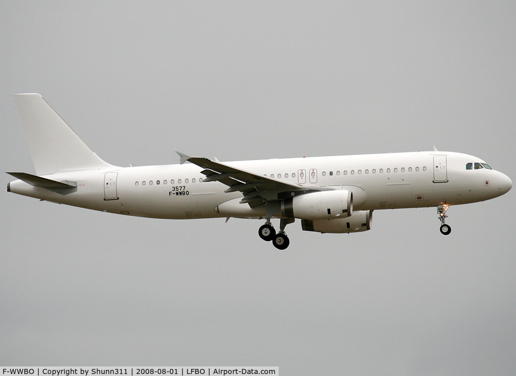 F-WWBO, 2008 Airbus A320-233 C/N 3577, C/n 3577 - For TACA in new c/s as N681TA