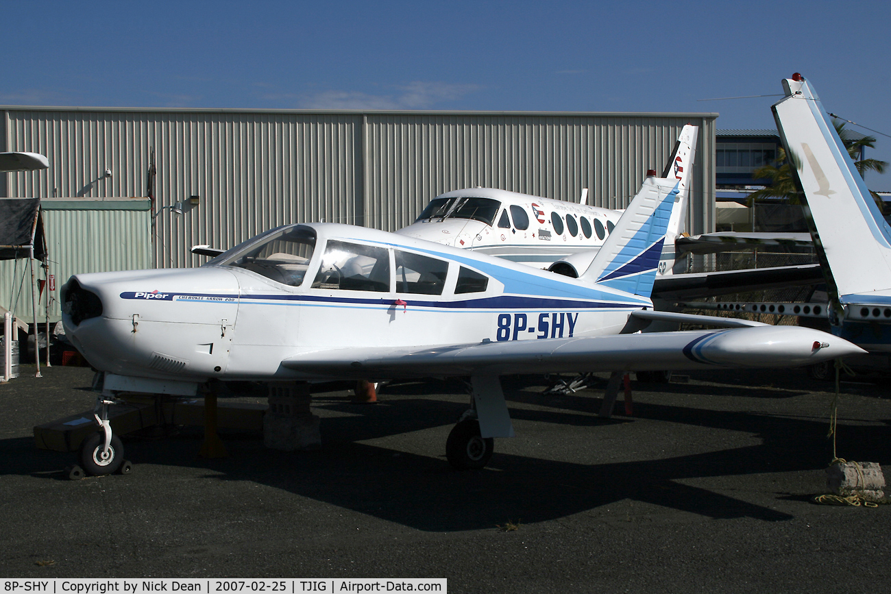 8P-SHY, Piper PA-28R-200 Cherokee Arrow C/N Not found 8P-SHY, .