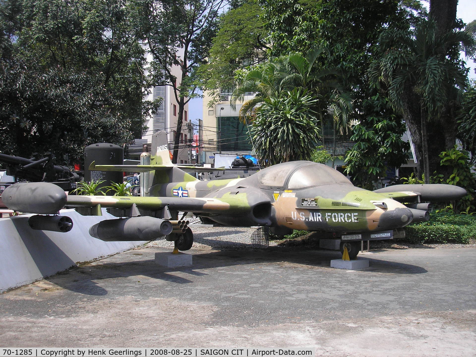 70-1285, Cessna A-37B Dragonfly C/N 43300, Saigon War Remnants Museum