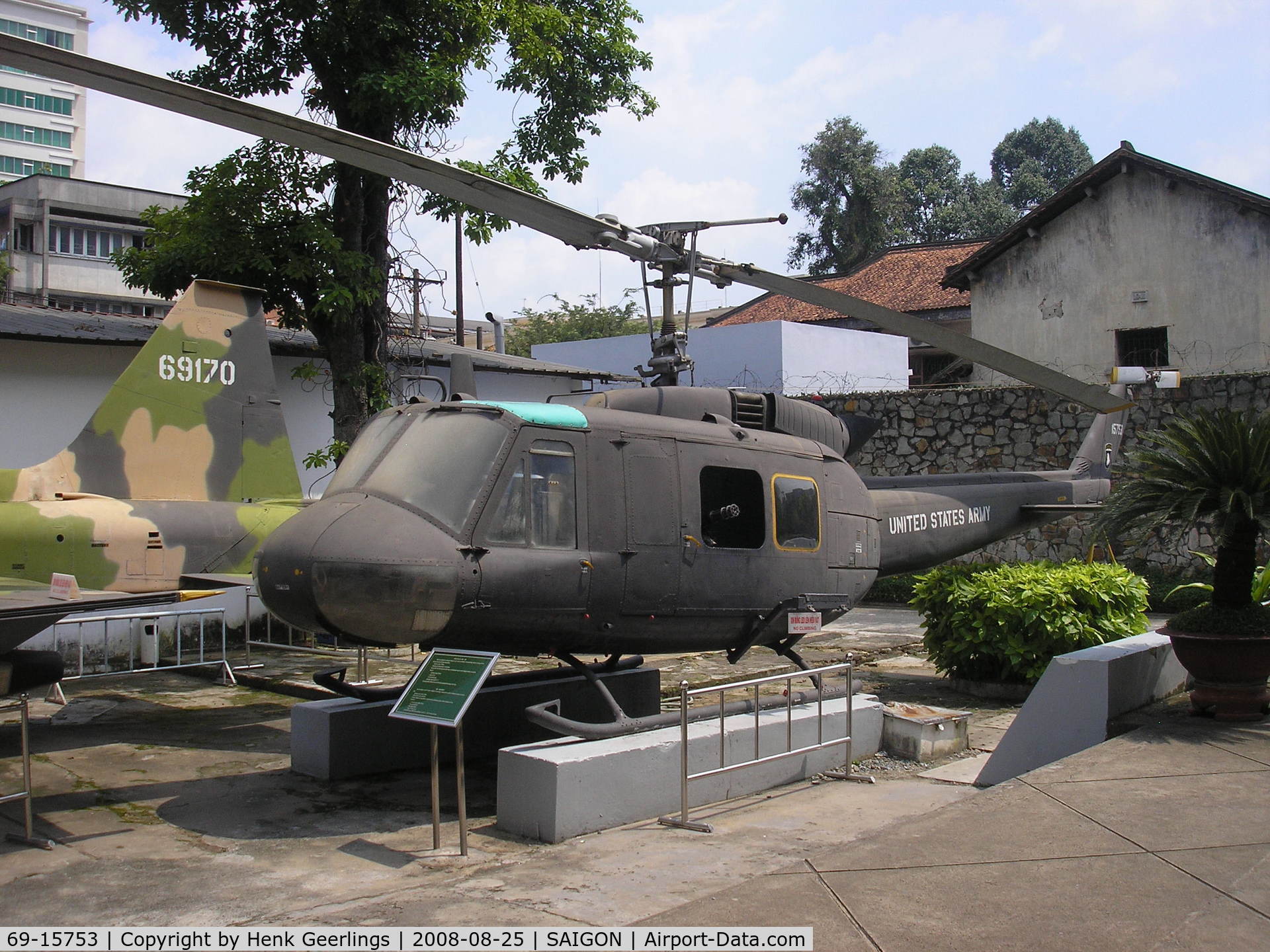 69-15753, 1969 Bell UH-1H Iroquois C/N 12041, Saigon, War Remnants Museum