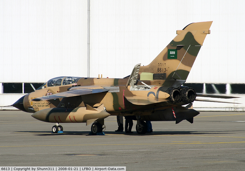 6613, Panavia Tornado IDS C/N 901/CS033/3444, Parked at the General Aviation area due to ferry flight to Saudi Arabia...