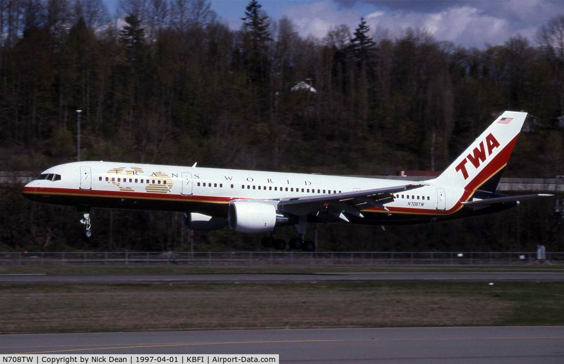N708TW, 1997 Boeing 757-231 C/N 28480, /