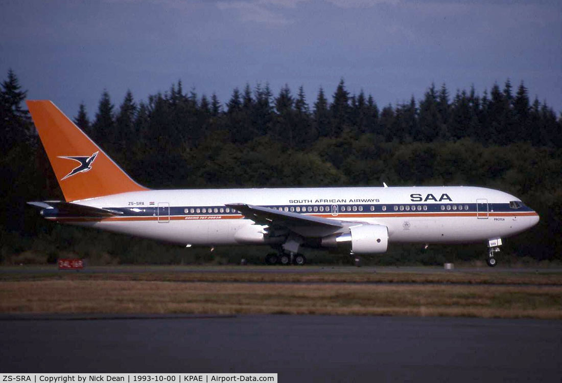 ZS-SRA, 1993 Boeing 767-2B1/ER C/N 26471/511, /