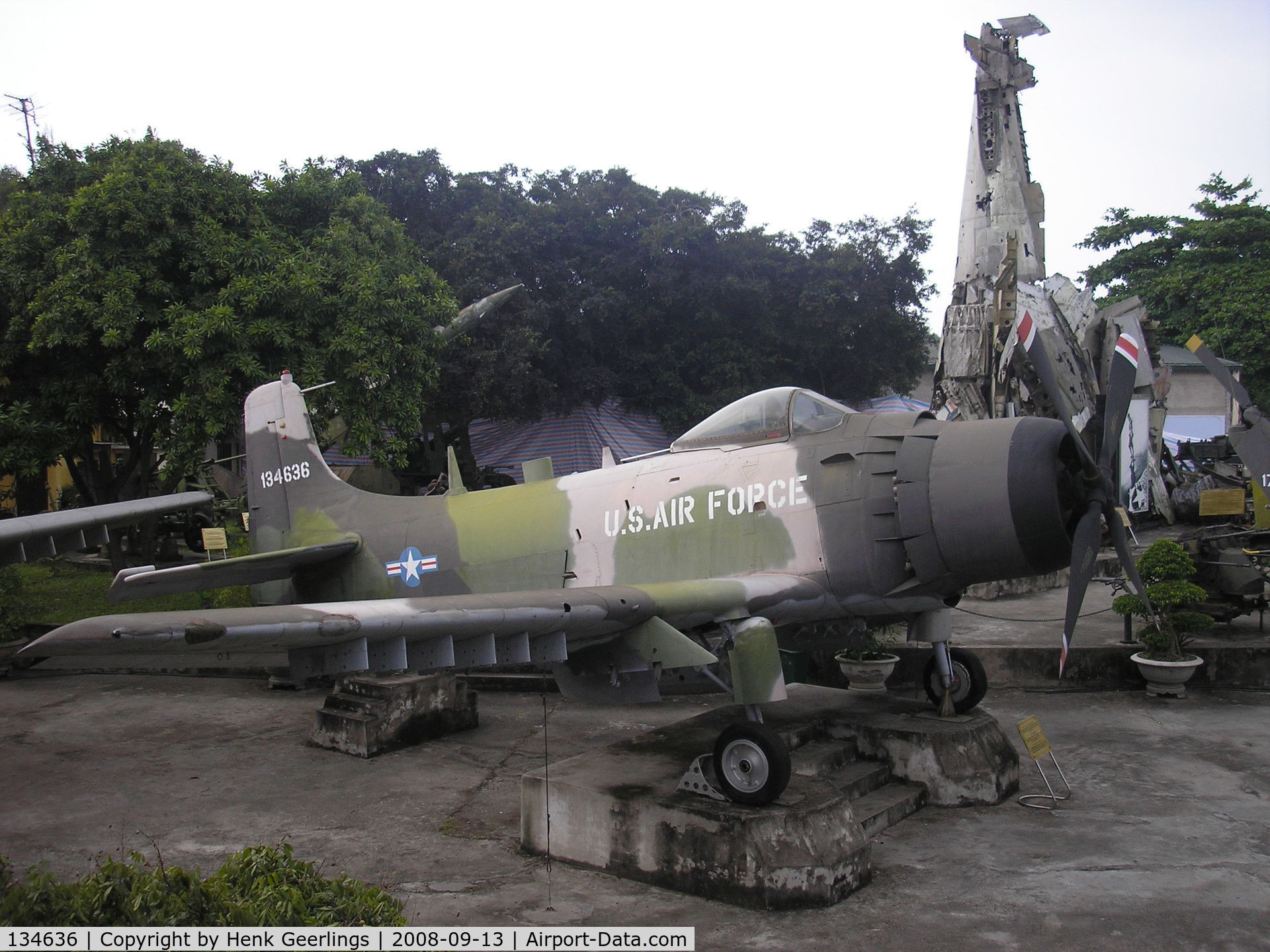 134636, Douglas A-1H Skyraider C/N 9865, Hanoi, People Army Museum