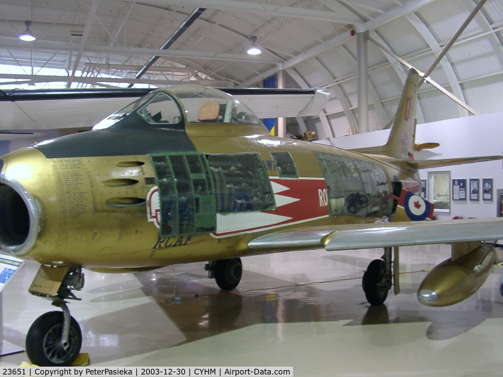 23651, 1958 Canadair CL-13B Sabre 6 C/N 1441, Canadian Warplane Heritage Museum is located at the Hamilton Airport, Ontario Canada