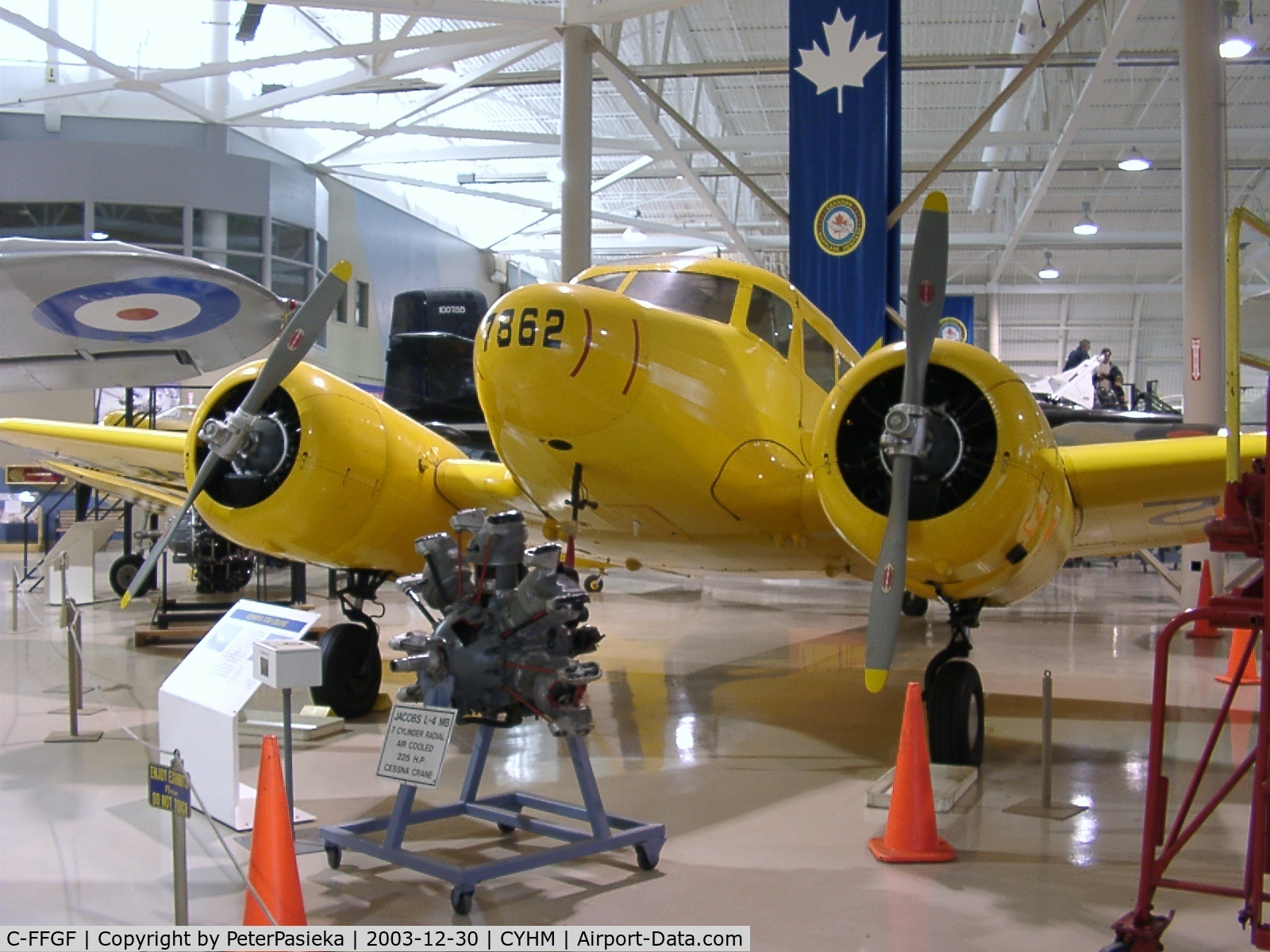 C-FFGF, Cessna T-50 Crane Mk1A Bobcat C/N 1355, Canadian Warplane Heritage Museum is located at the Hamilton Airport, Ontario Canada