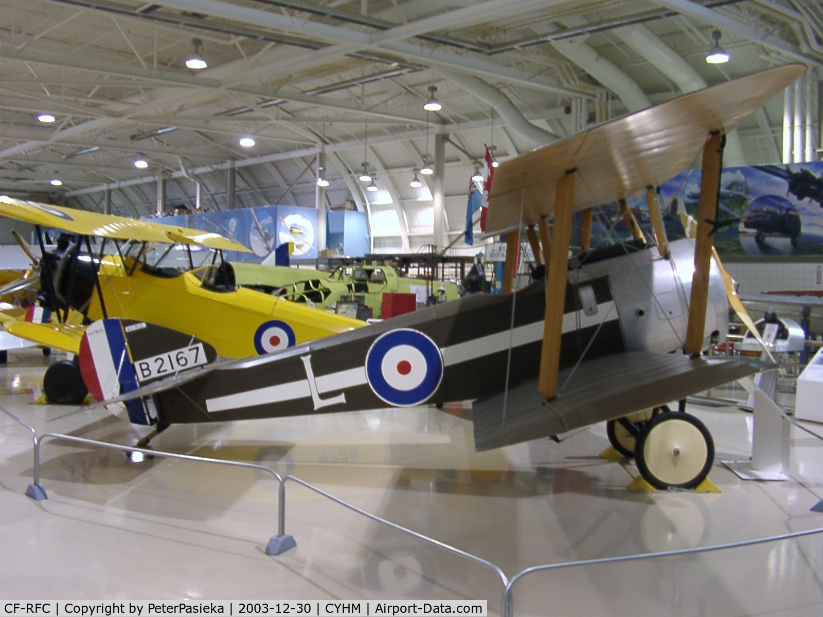 CF-RFC, 1967 Sopwith Pup Replica C/N C 552, Canadian Warplane Heritage Museum is located at the Hamilton Airport, Ontario Canada