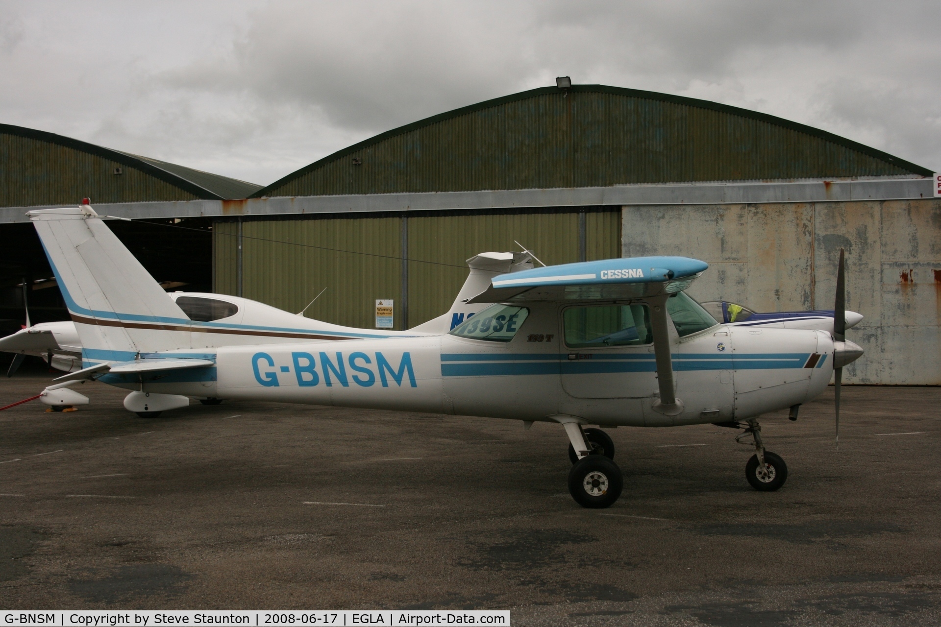 G-BNSM, 1981 Cessna 152 C/N 152-85342, Taken at Bodmin Airfield, June 2008.