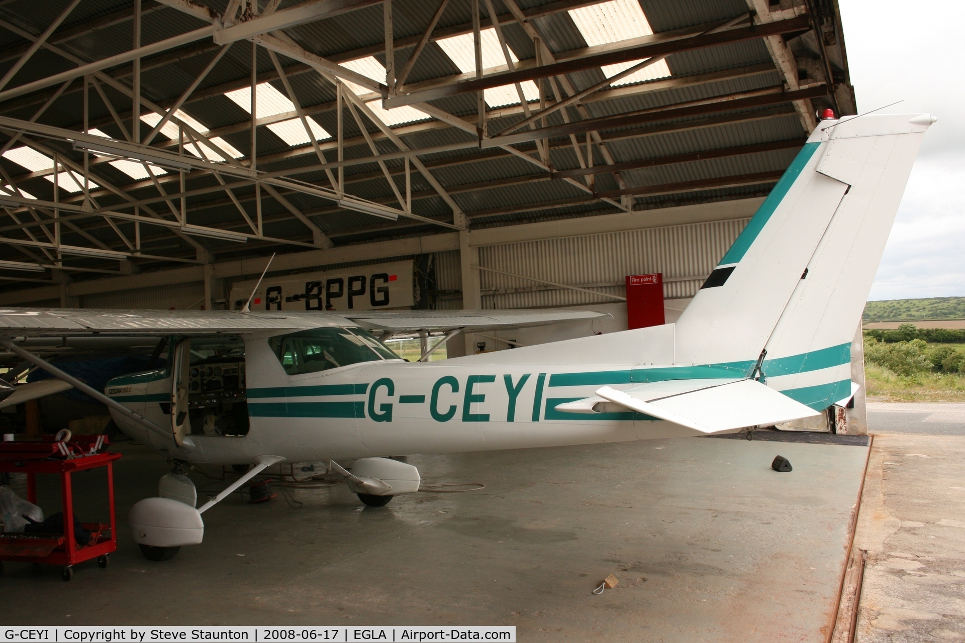 G-CEYI, 1979 Cessna 152 C/N 15283208, Taken at Bodmin Airfield, June 2008.