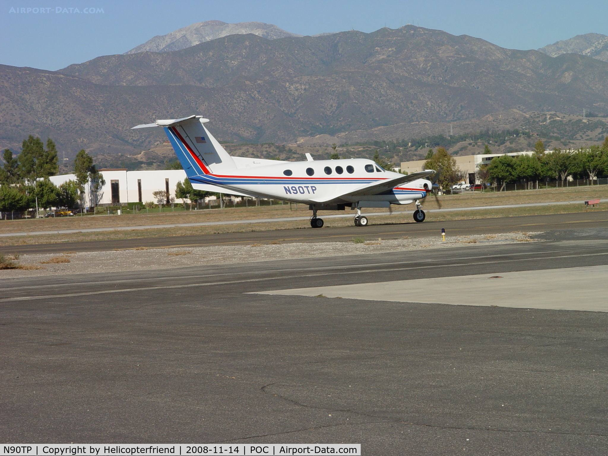 N90TP, 1980 Beech F90 King Air C/N LA-66, Approaching warm-up area before take off
