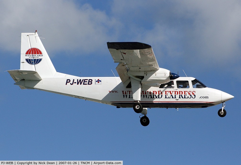 PJ-WEB, 1989 Pilatus Britten-Norman BN-2B-20 Islander C/N 2208, /