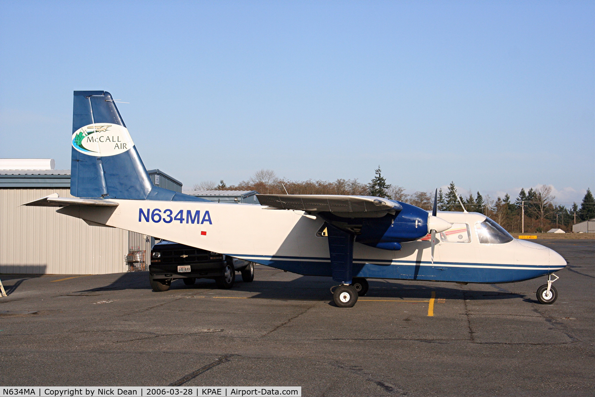 N634MA, 1975 Britten-Norman BN-2A-20 Islander C/N 464, /