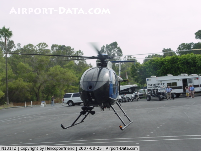 N131TZ, 2000 MD Helicopters 369FF C/N 0142FF, Landing for static display at CRPOA San Diego