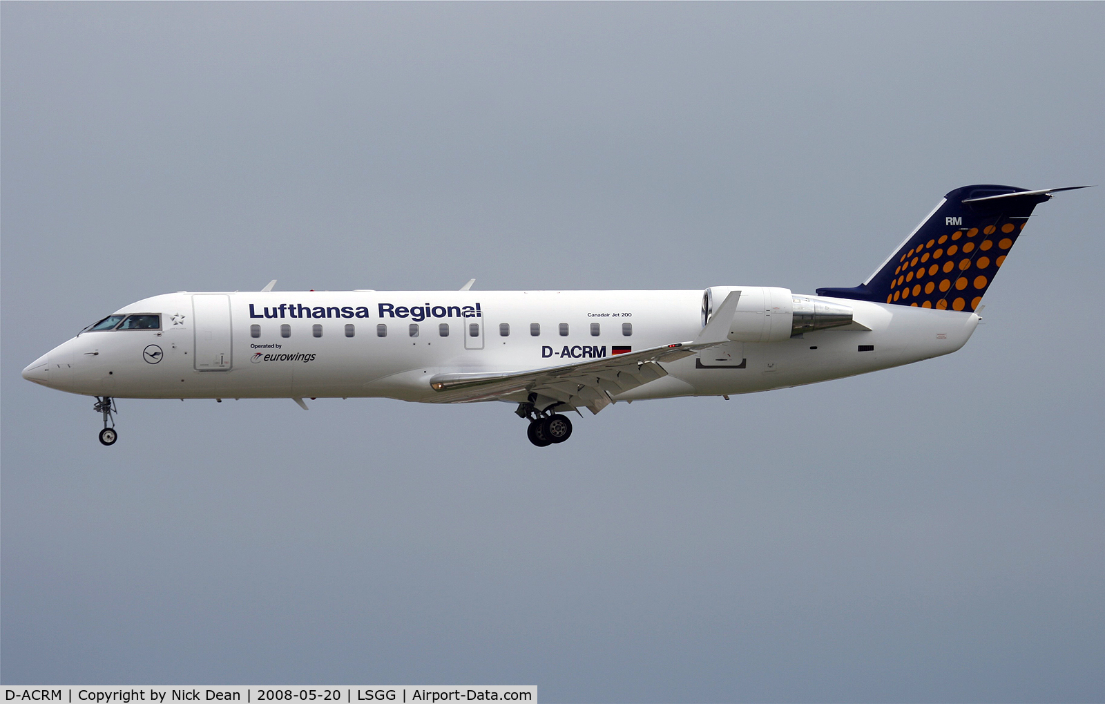 D-ACRM, 2000 Canadair CRJ-200LR (CL-600-2B19) C/N 7478, /