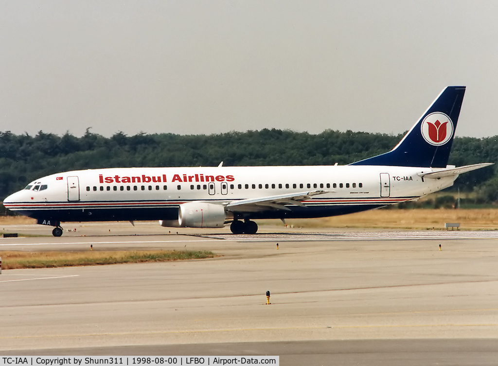 TC-IAA, 1998 Boeing 737-46Q C/N 29000, Ready for departure rwy 14L