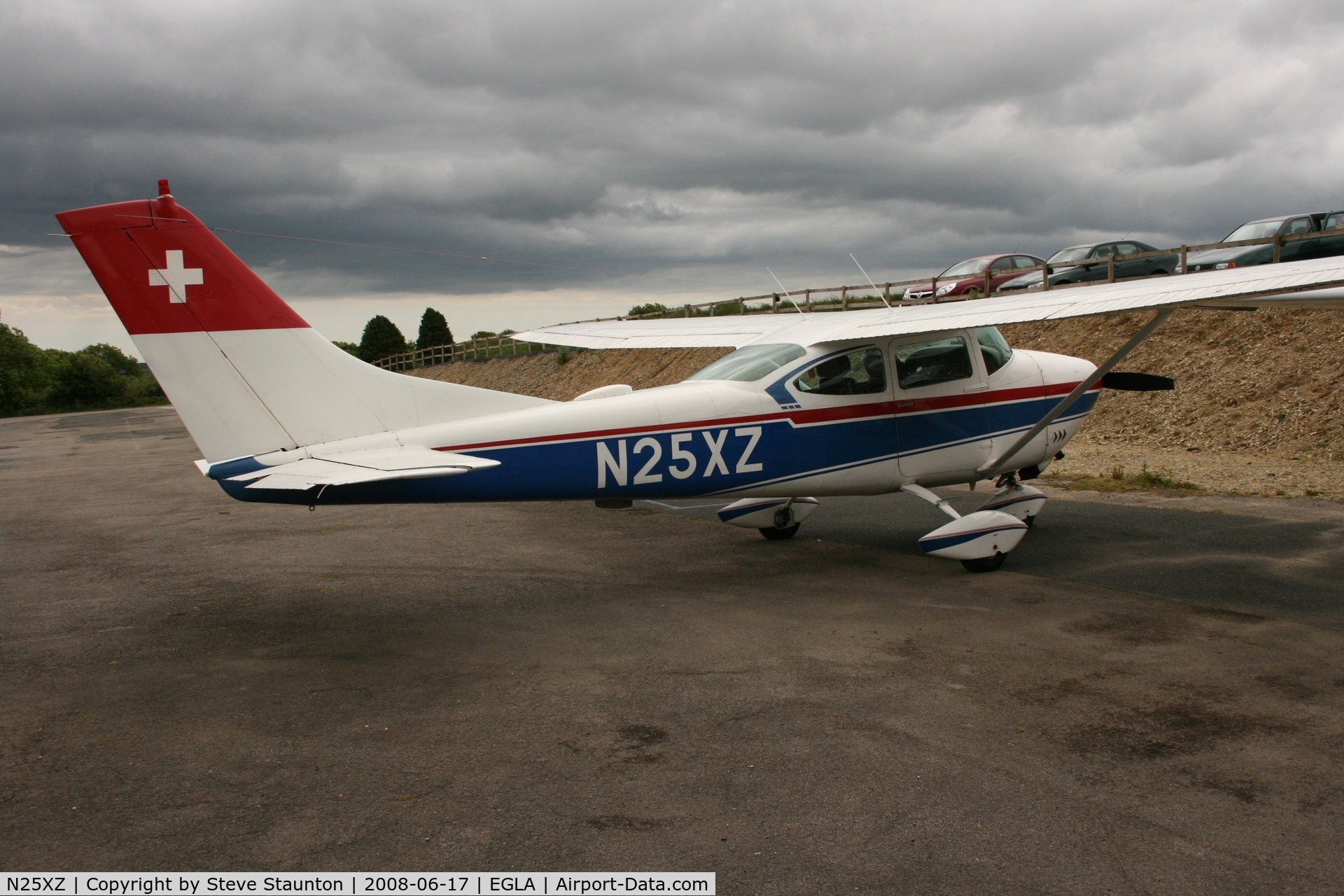 N25XZ, 1964 Cessna 182G Skylane C/N 18255388, Taken at Bodmin Airfield, June 2008.