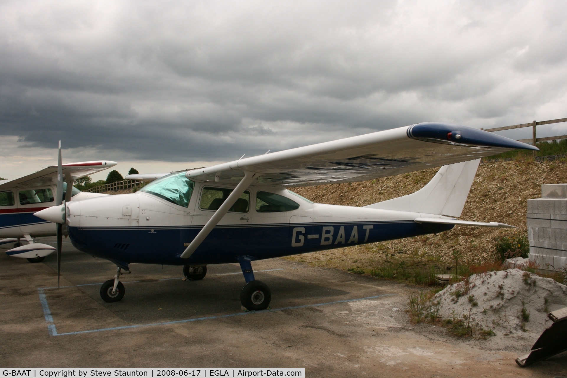 G-BAAT, 1971 Cessna 182P Skylane C/N 182-60835, Taken at Bodmin Airfield, June 2008.