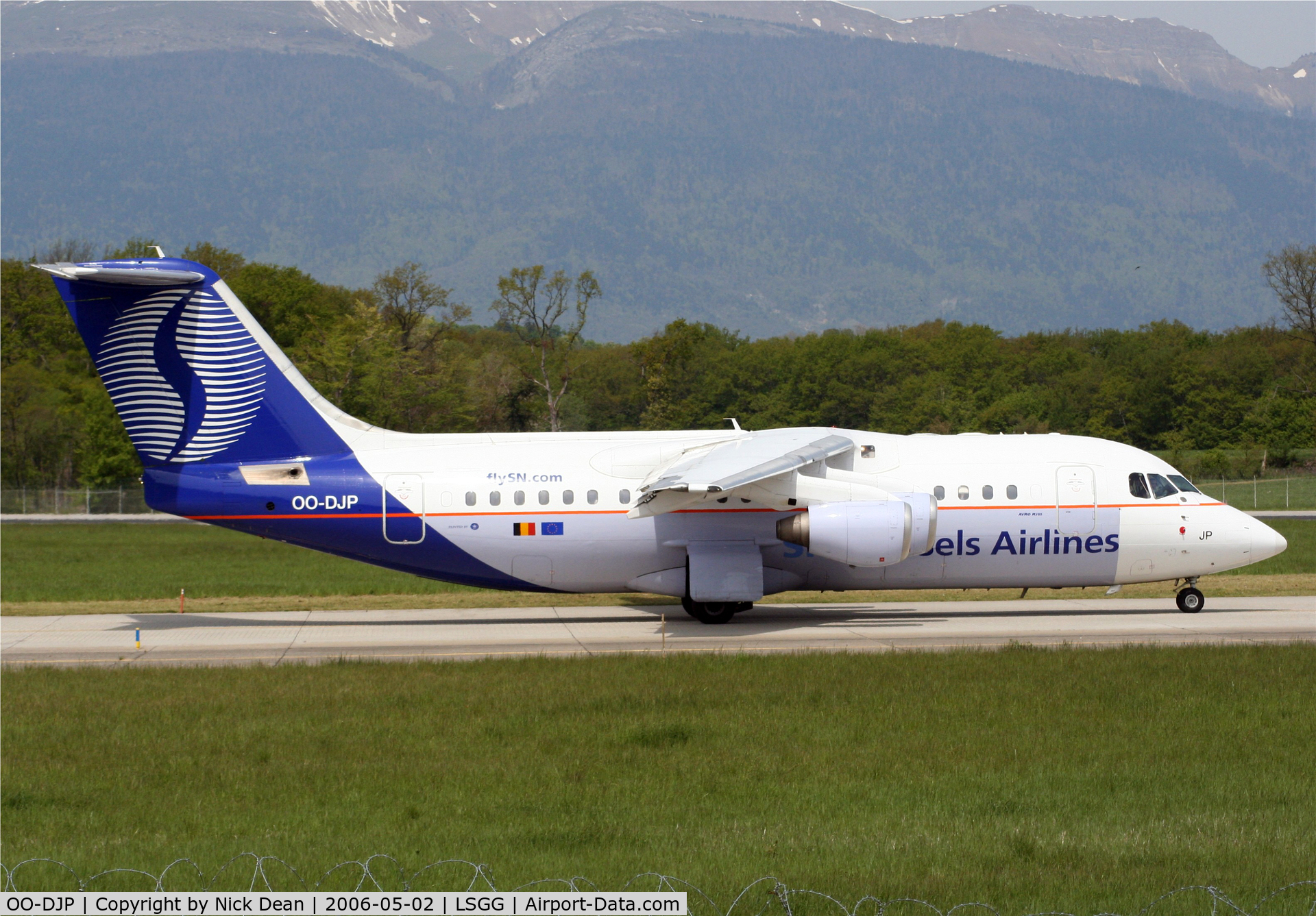 OO-DJP, 1996 British Aerospace Avro 146-RJ85 C/N E.2287, /