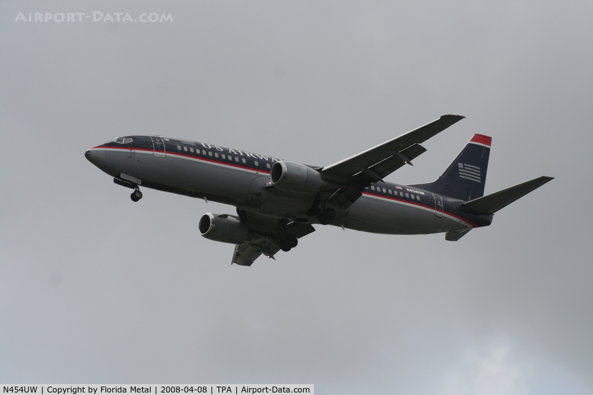N454UW, 1991 Boeing 737-4B7 C/N 24996, US Airways 737-400