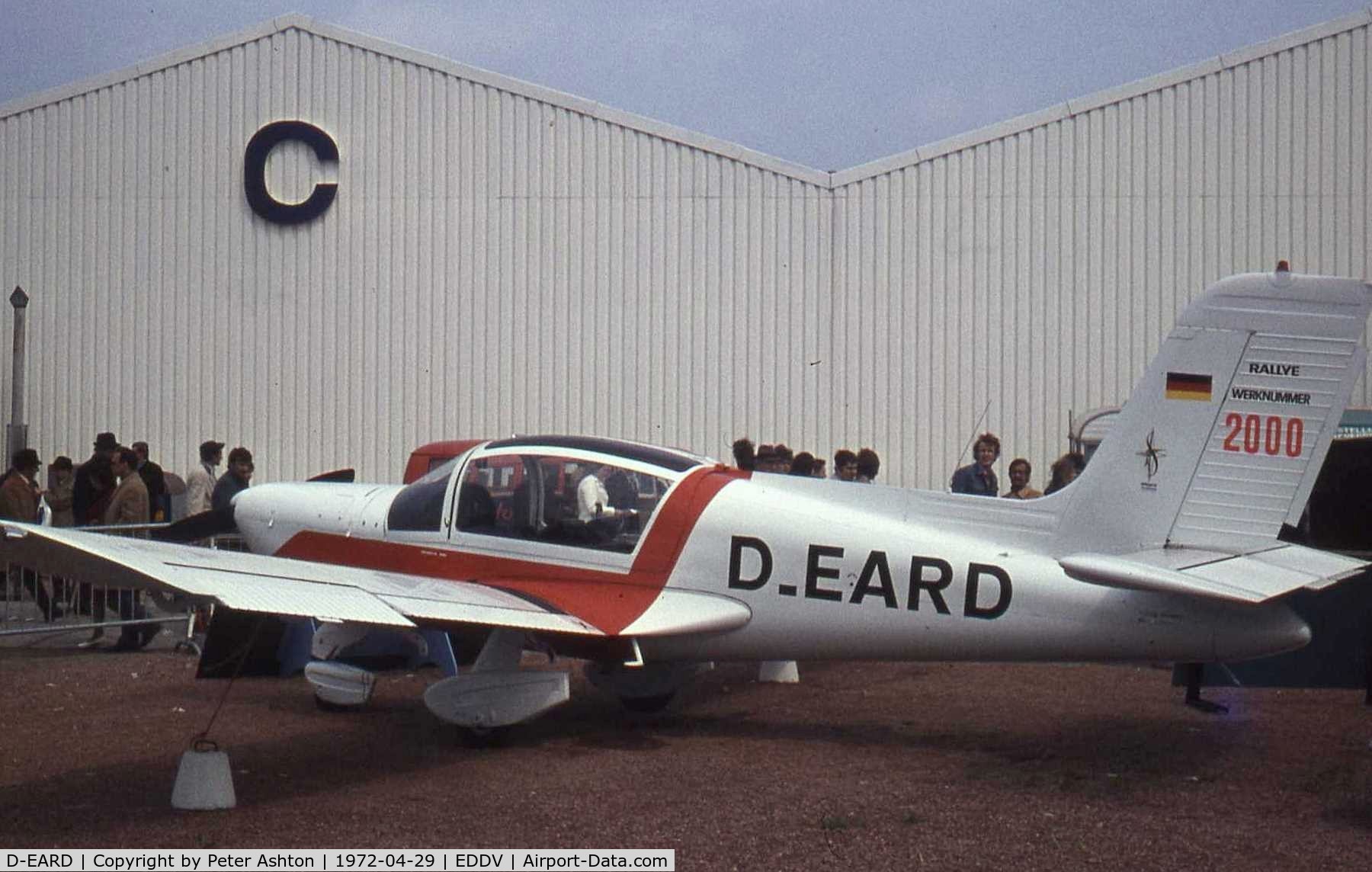 D-EARD, Morane-Saulnier MS.894A Rallye Minerva  220 C/N 2000, MS.894A Minerva