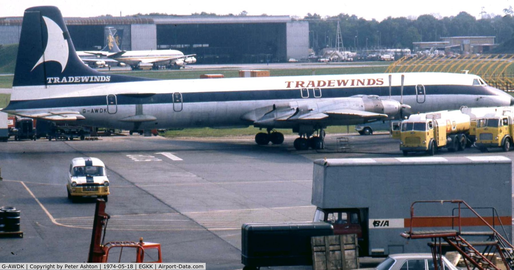 G-AWDK, 1961 Canadair CL-44D4-1 C/N 23, Tradewinds