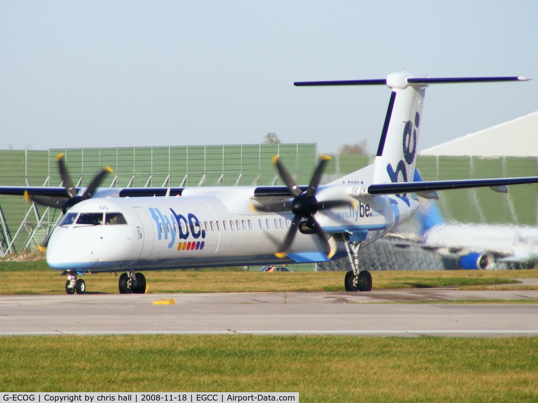 G-ECOG, 2008 De Havilland Canada DHC-8-402Q Dash 8 C/N 4220, Brand new Dash-8 for flybe, registered 17/10/2008 