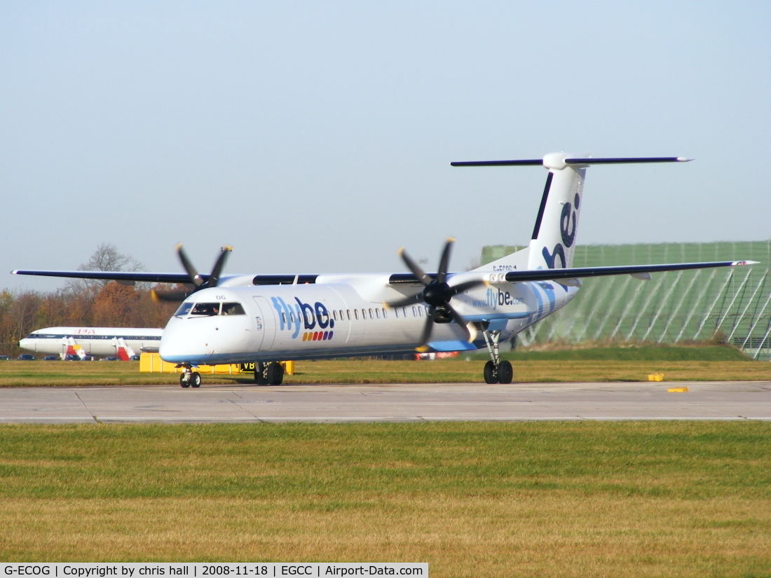 G-ECOG, 2008 De Havilland Canada DHC-8-402Q Dash 8 C/N 4220, Brand new Dash-8 for flybe, registered 17/10/2008 