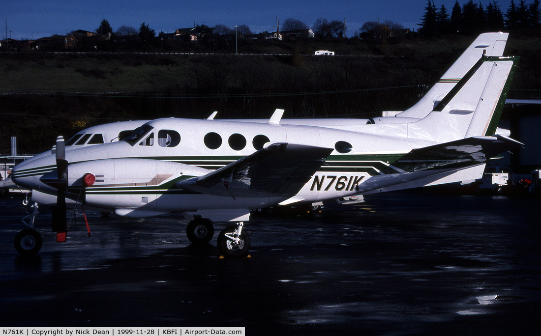 N761K, 1968 Beech B90 C/N LJ-426, a parked king air