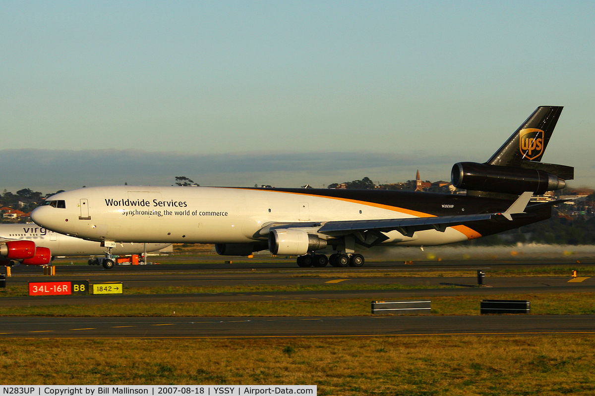 N283UP, 1991 McDonnell Douglas MD-11F C/N 48484, Getting up early for the first rays of the sun....well worth while