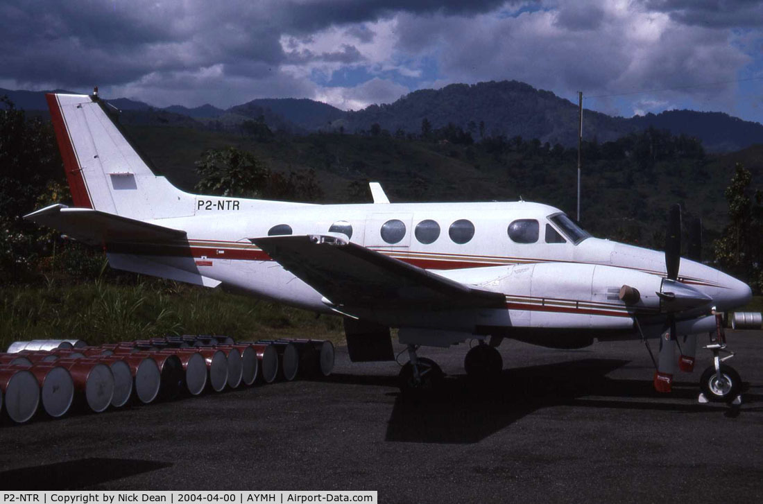 P2-NTR, 1982 Beech C90-1 King Air C/N LJ-1021, Airport security here bows and arrows, no kidding!