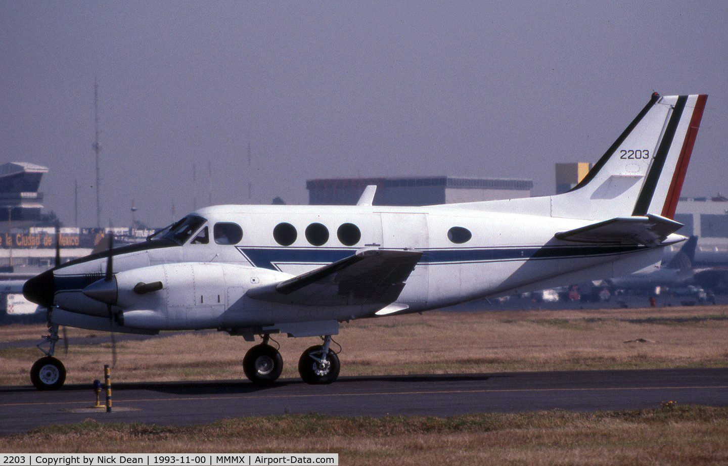 2203, 1988 Beech C90A King Air King Air C/N LJ-1171, Re registered 5203 still with the Govt of Mexico