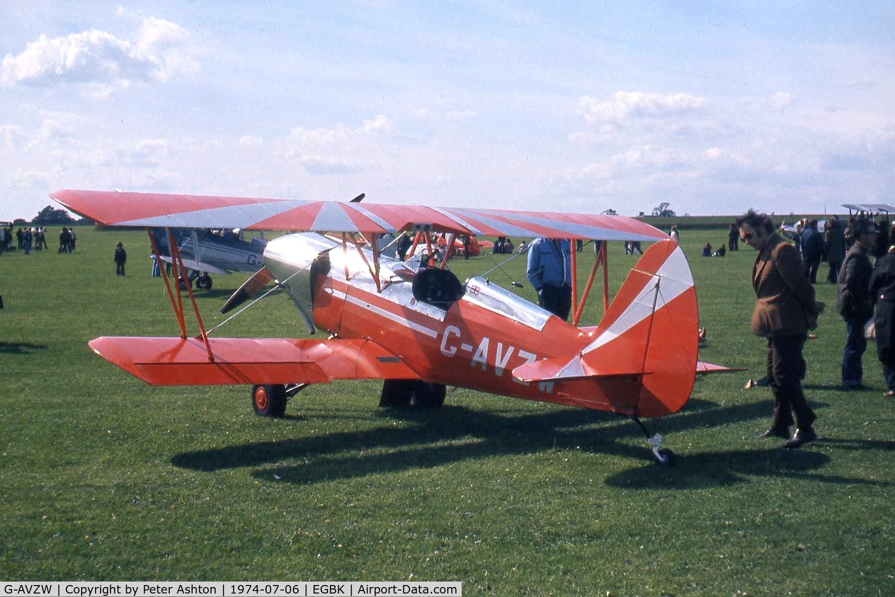 G-AVZW, 1973 EAA Biplane Model P-1 C/N PFA 1314, PFA Rally 1974