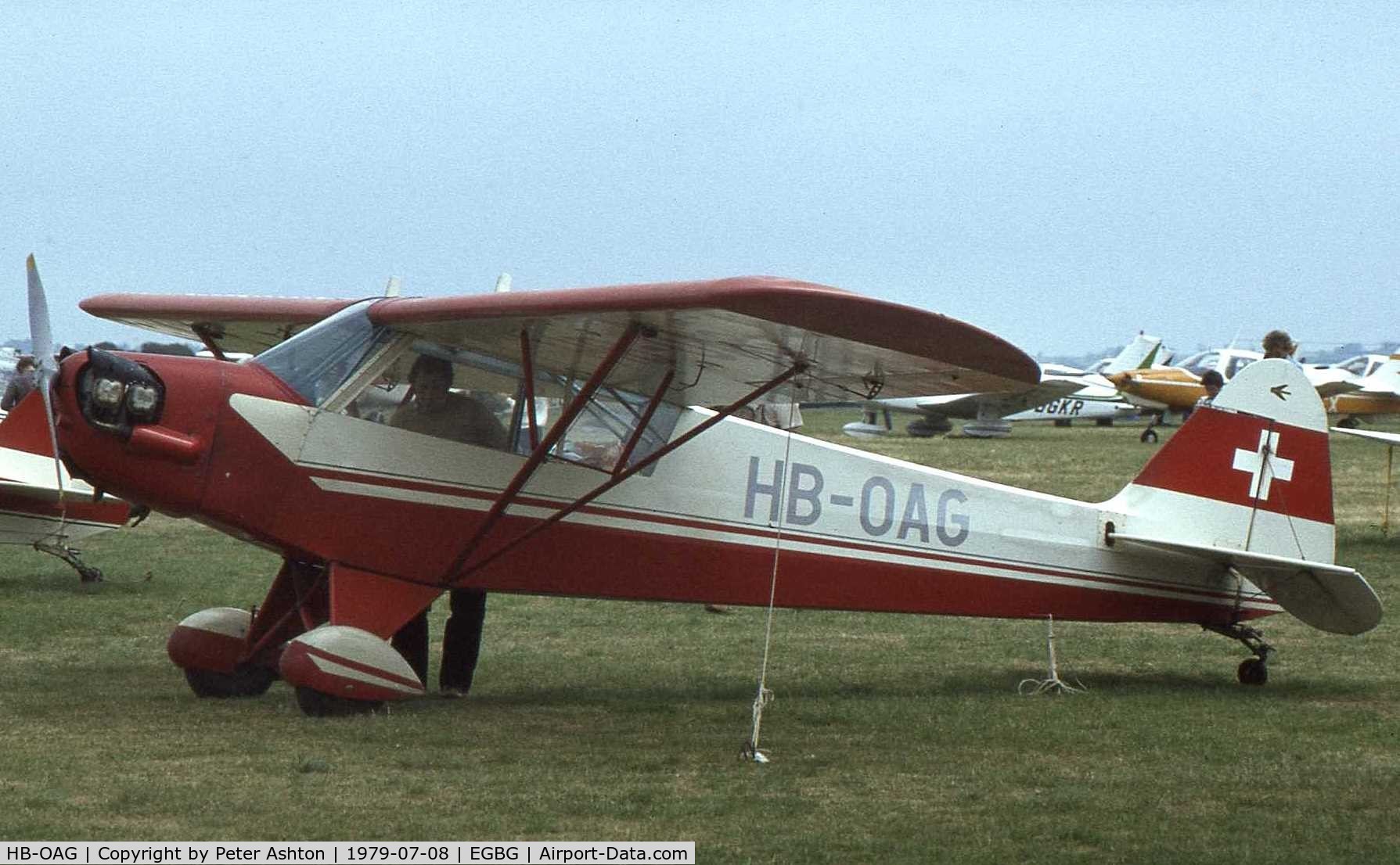 HB-OAG, 1944 Piper L-4J Grasshopper (J3C-65D) C/N 12897, Piper J-3C-100 Cub