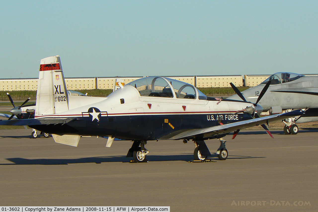 01-3602, 2001 Raytheon T-6A Texan II C/N PT-119, At Alliance - Fort Worth USAF T-6A - 84th Flying Training Squadron